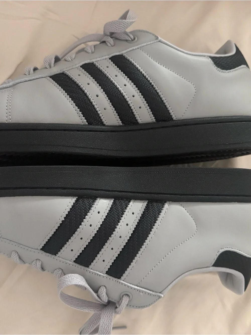 Adidas Superstar Shell toe Gray and Black sneakers